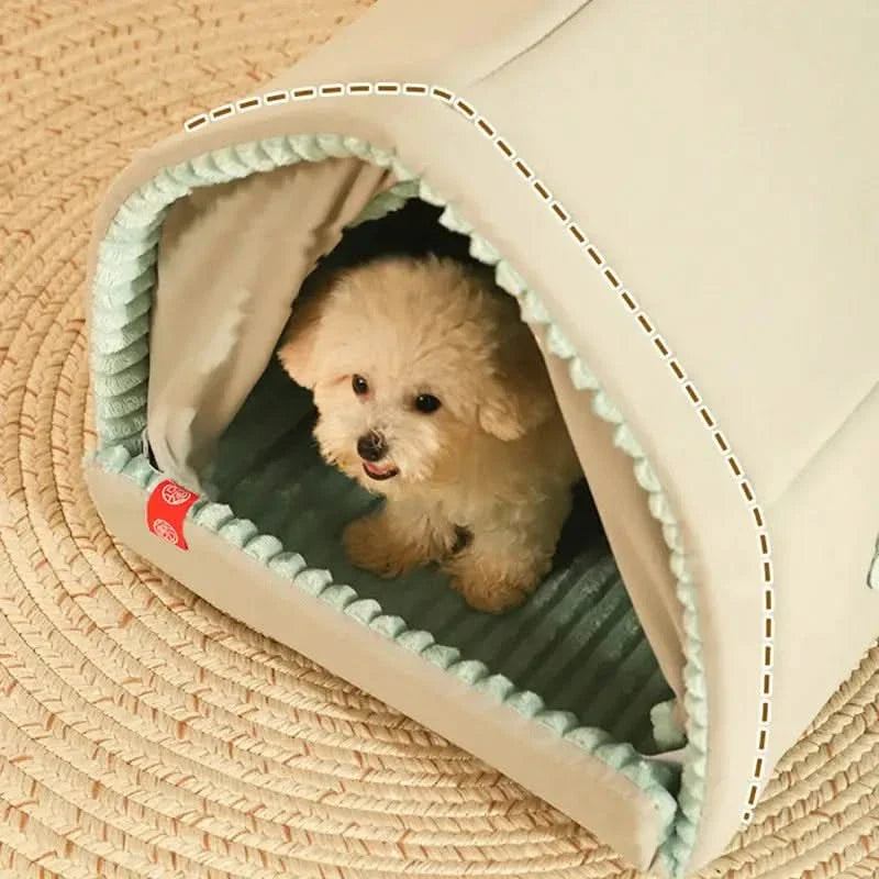 HOOPET Cozy Outdoor Pet House: Windproof, Warm, Portable Dog Cat Tent Kennel