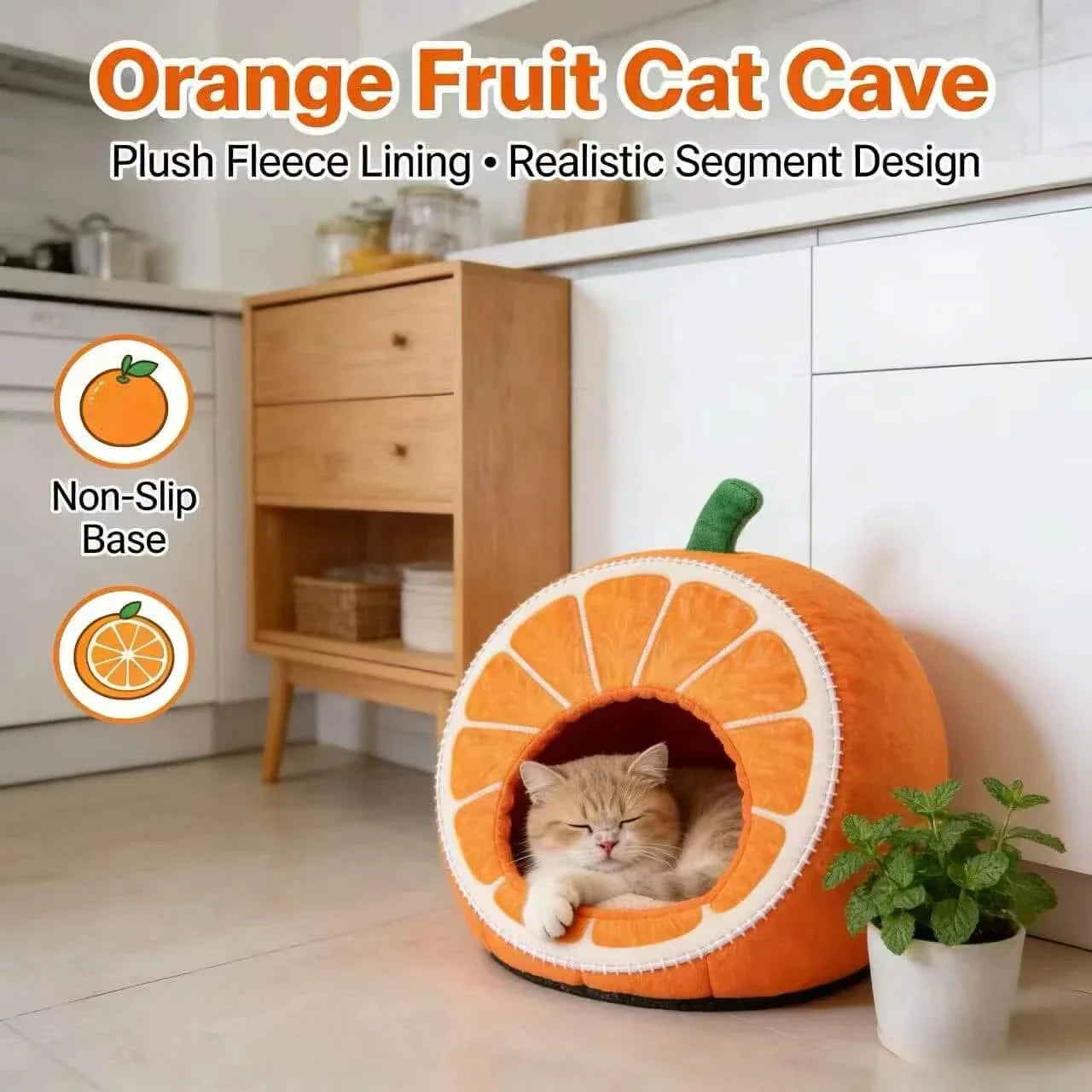 Fun Pet Bed,  Soft Plush, Yellow, Playful Lounger, All-Season Comfort