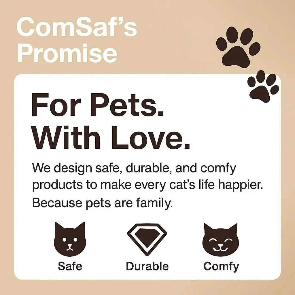 ComSaf 26-inch Extra Large Cat Scratcher Bed Lounge Durable Cardboard Couch