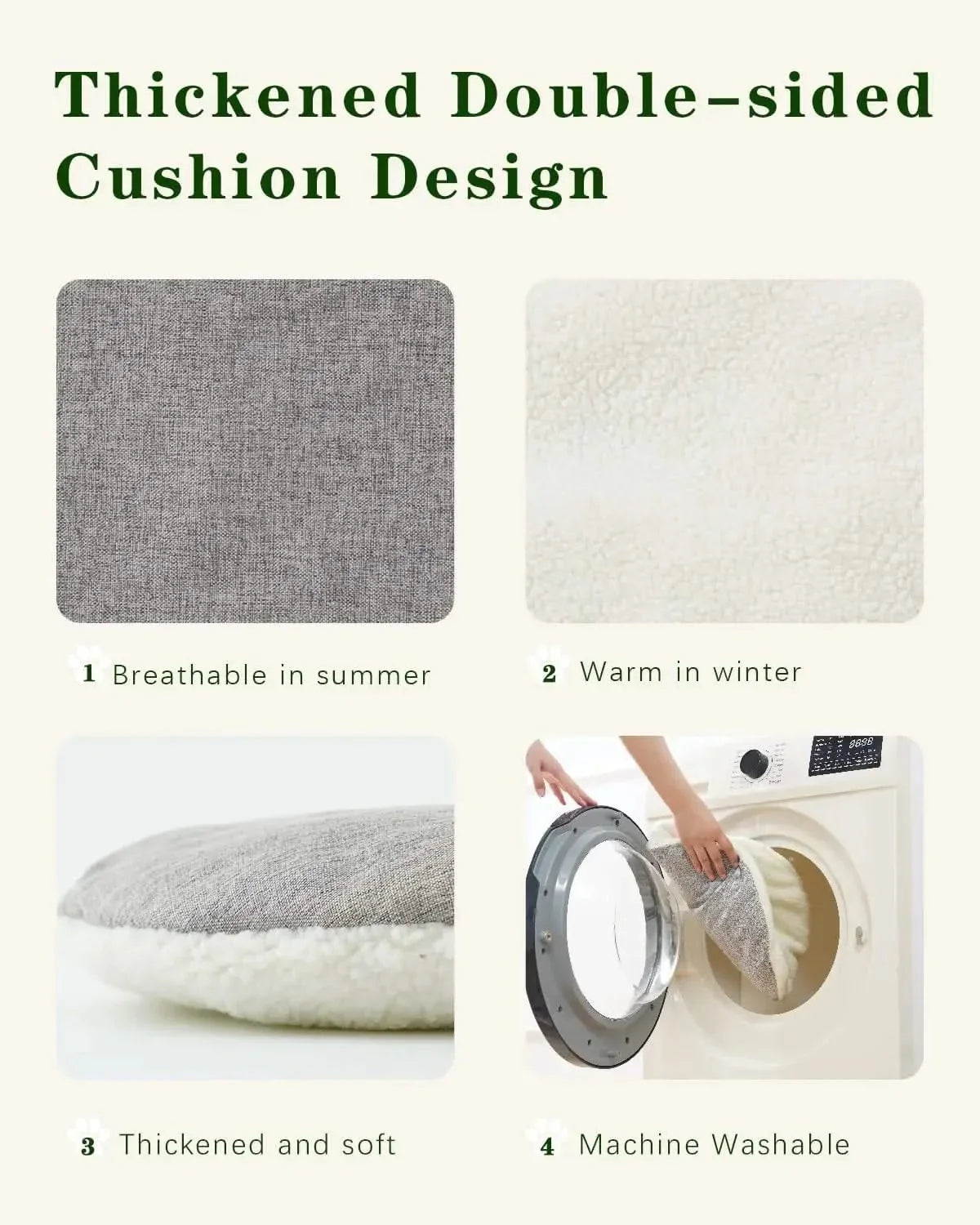 Premium Handwoven Rattan Cat House: Large Double Bed for Indoor Cats